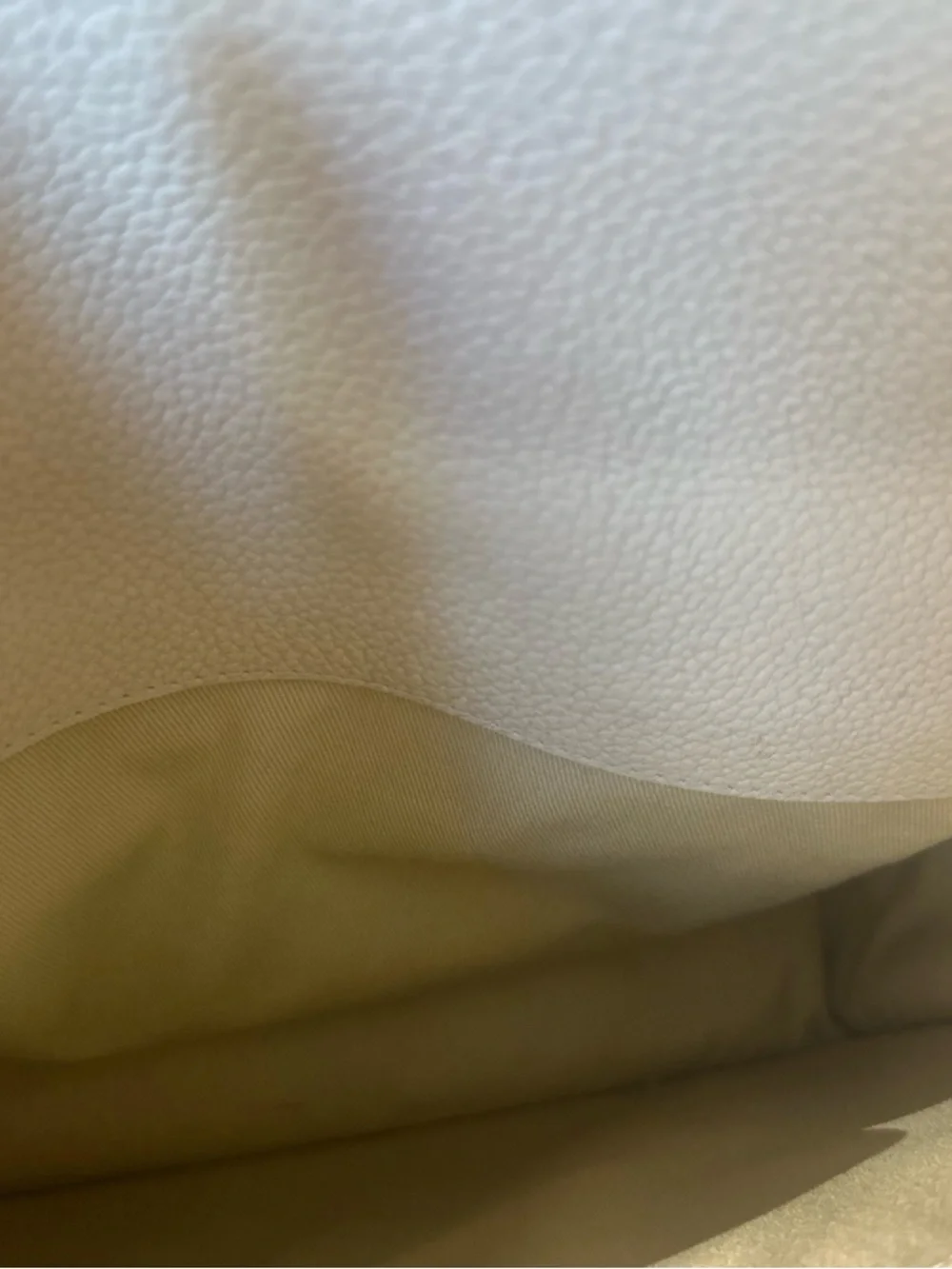 Chloe Cream Leather Shoulder Bag with Gold Chain